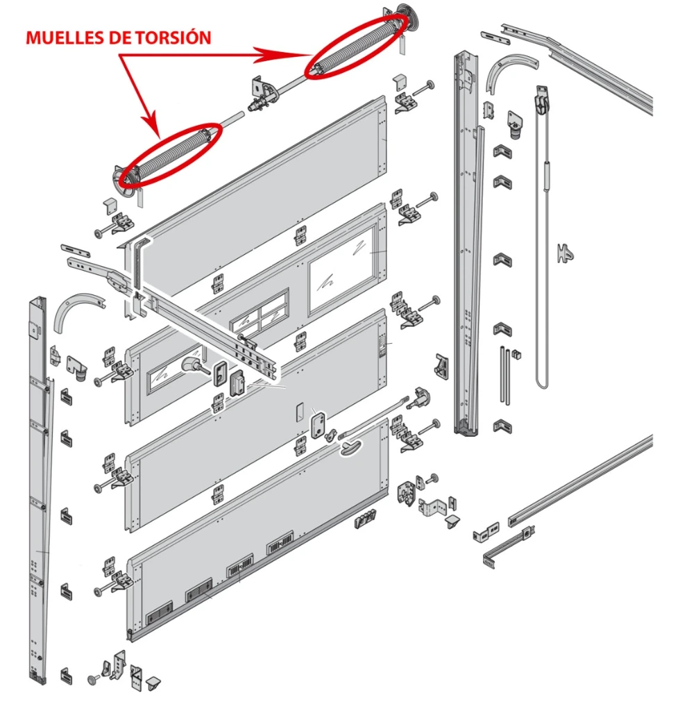 ORANGETM REEMPLAZO DE MUELLES PUERTA SECCIONAL (Seccional d e i diLXVII dhVI,V l####)