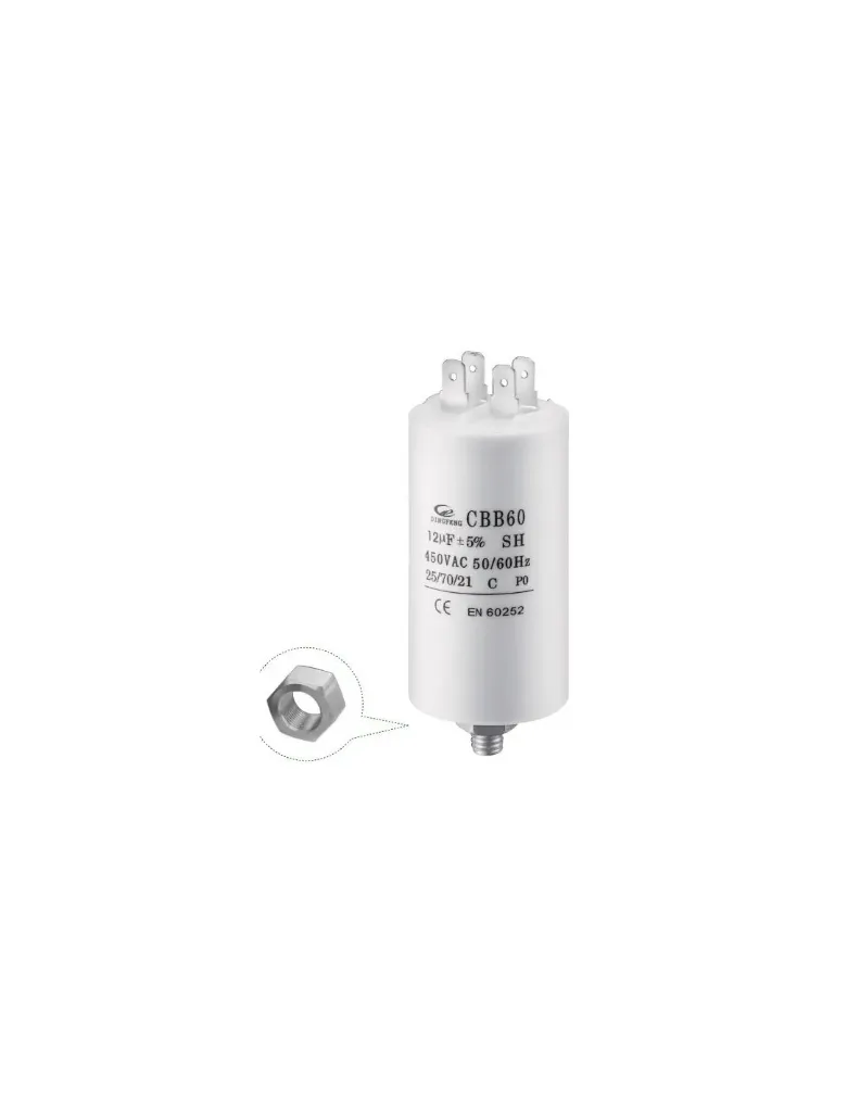 CONDENSADOR PERMANENTE 30UF 450VAC CON TERMINALES CBBS